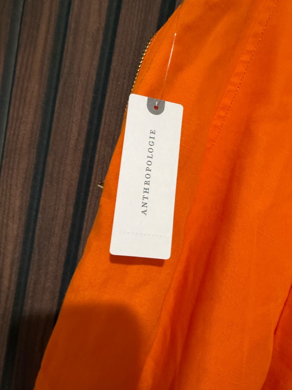 Anthropologie Maeve Orange Wide Leg Crop Pants NWT Size 12 - Picture 4 of 7